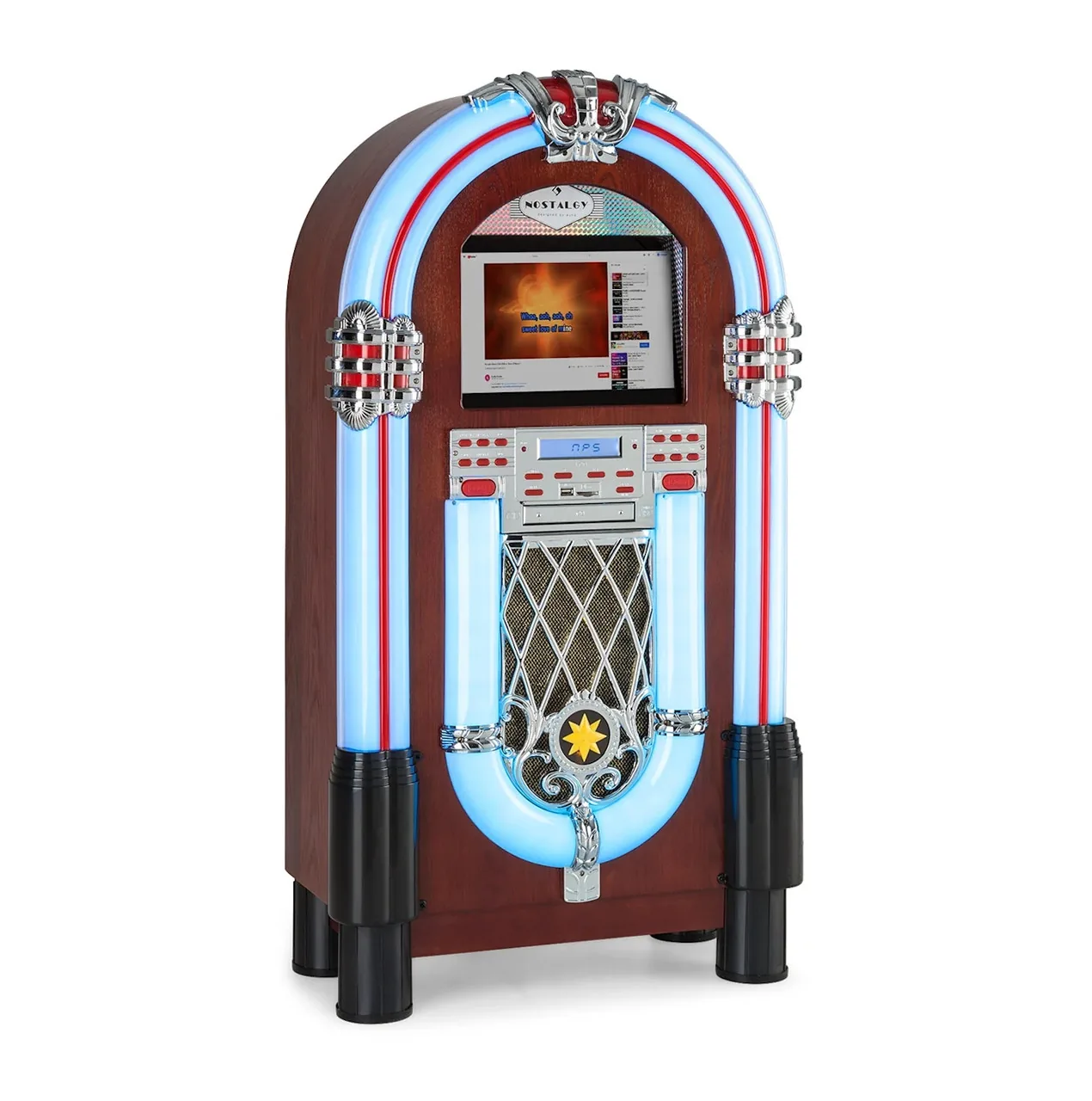 Музичний автомат Auna Graceland Touch (10034802) Android Wi-Fi Bt USB CD Fm