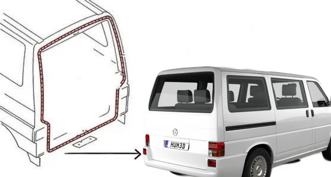 Ущільнювач задніх дверей WV T4 (1990-2003)