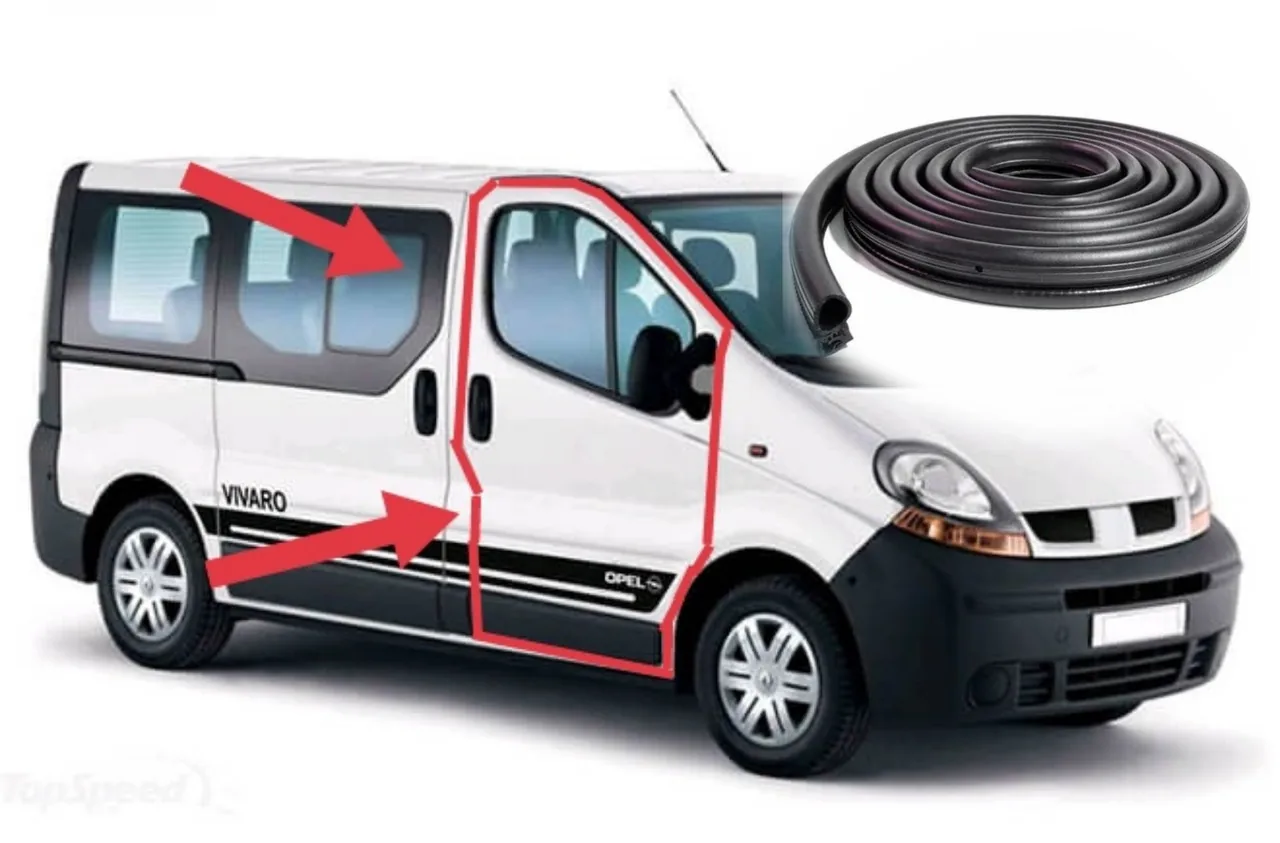 Ущільнювач передніх дверей Trafik Vivaro (00-15рр)