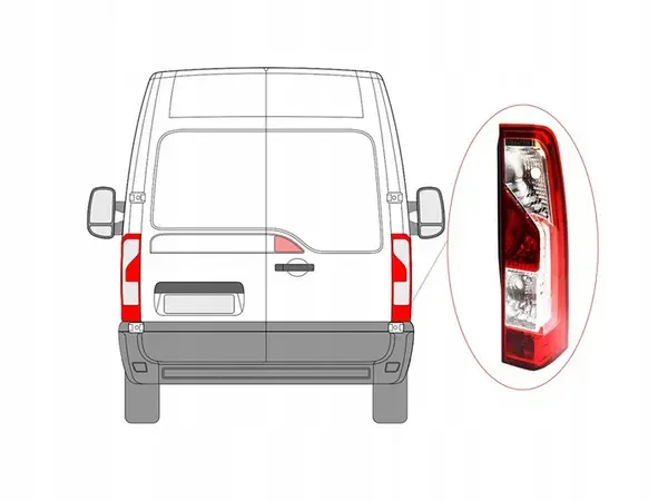 Ліхтар задній правий Renault Master III/Opel Movano B 2010-20