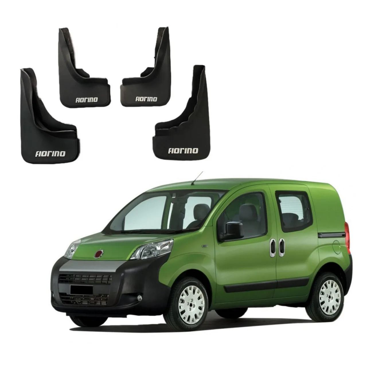 Бризговики Fiat Fiorino/Qubo (2008-2023) 4шт комплект перед + зад