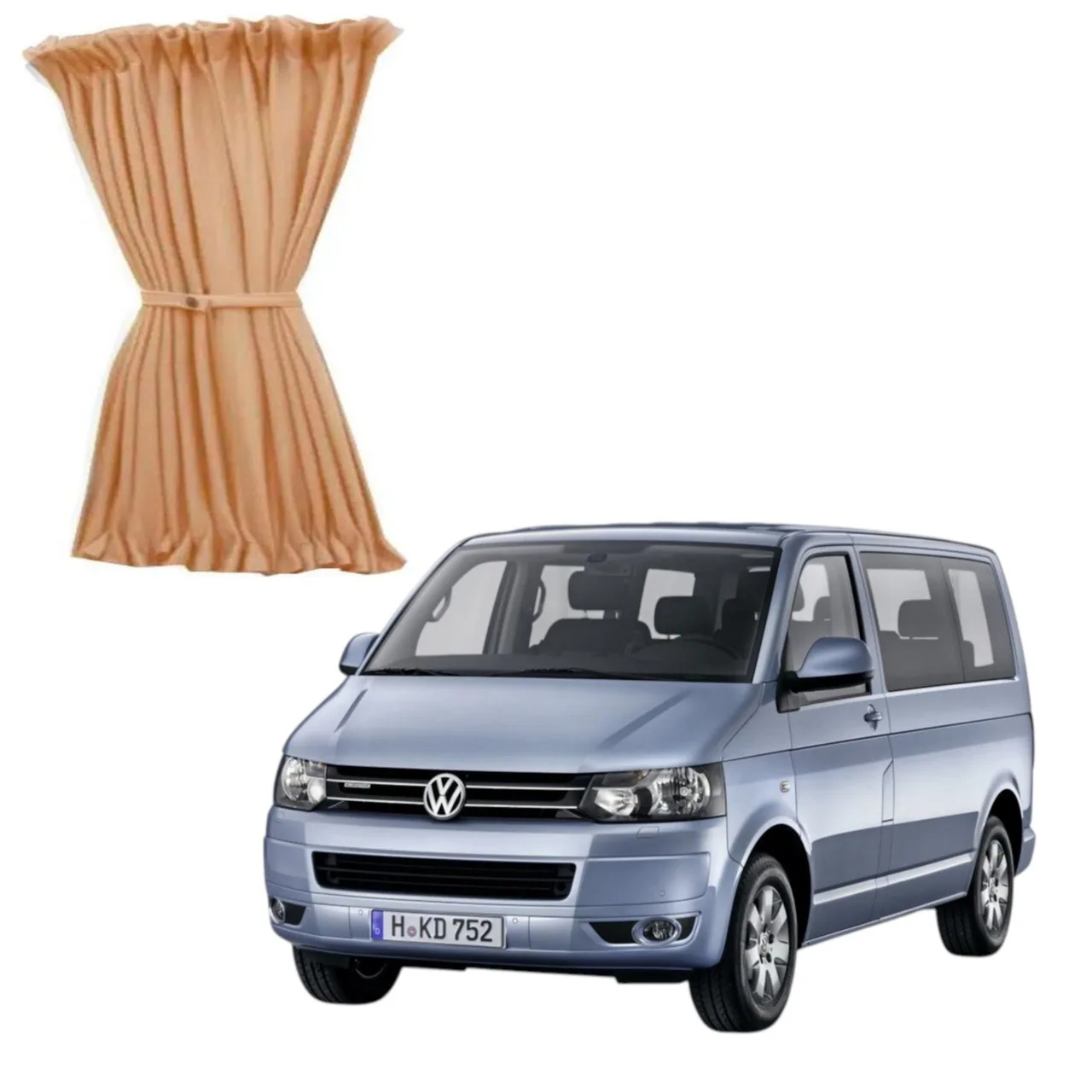 Шторки салона WV T5 / T6 (2003-2020) бежевые