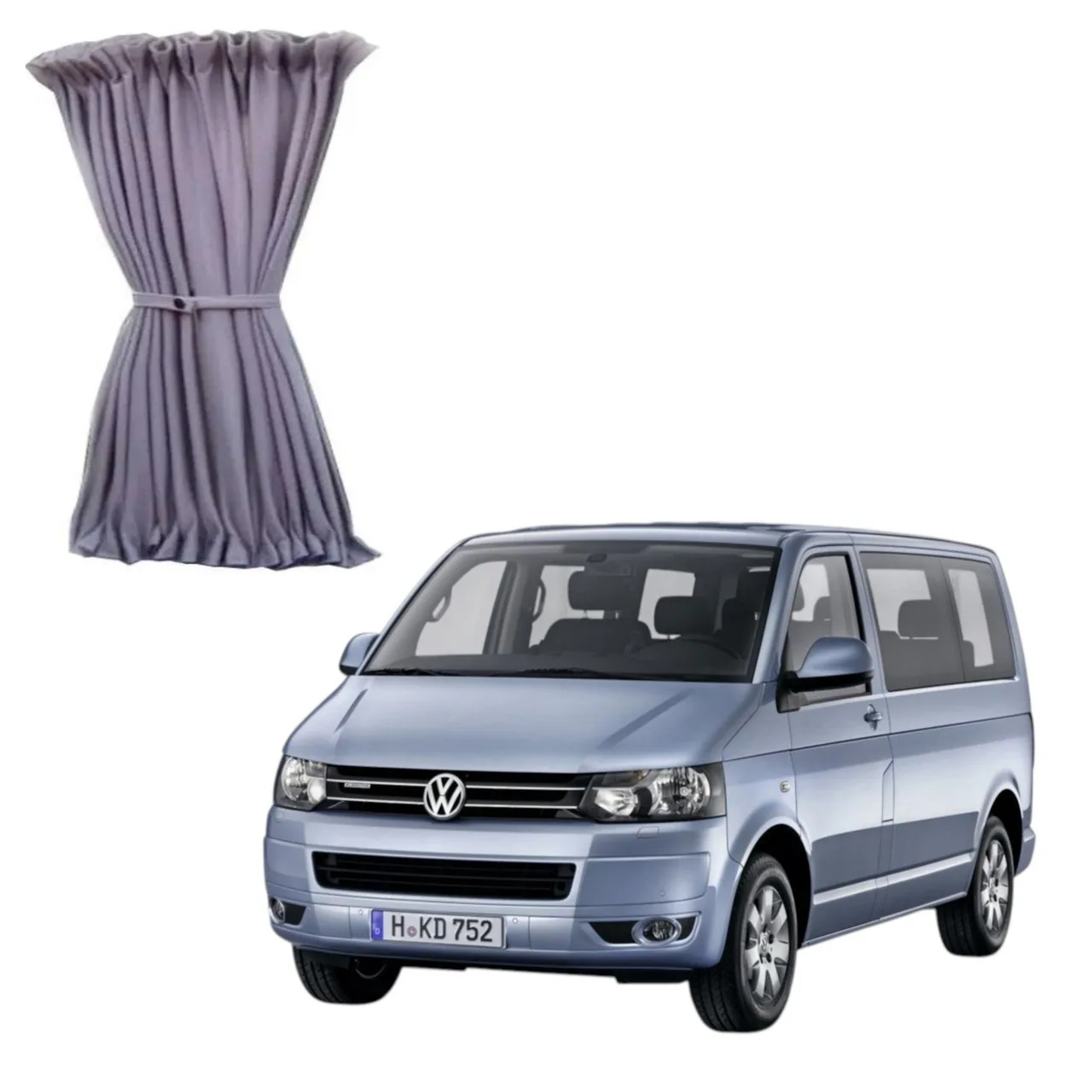 Шторки салону WV T5/T6 (2003-2020) сірі