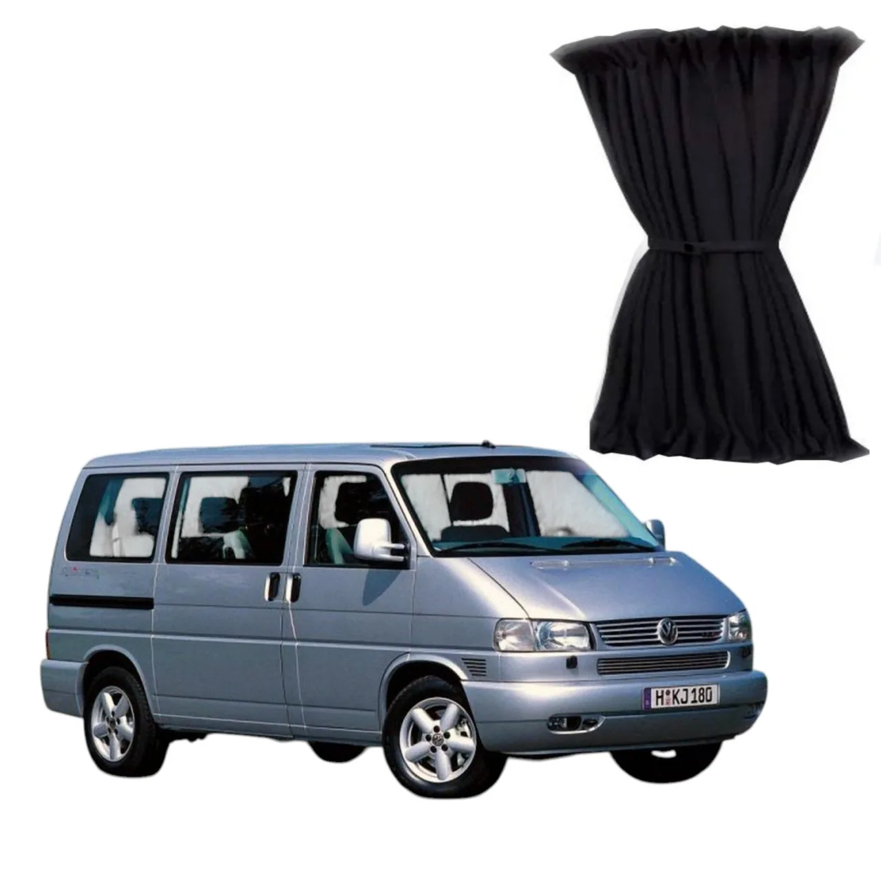 Шторки салону WV T4 (1990-2003) чорні