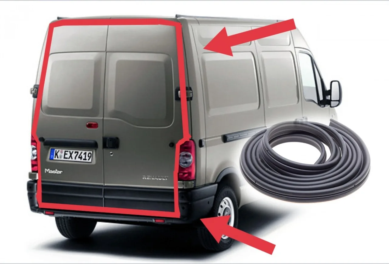 Ущільнювач задніх дверей Renault Master / Opel Movano (1997-2010) новий