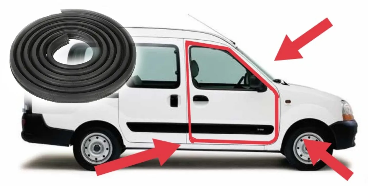 Ущільнювач передніх дверей Renault Kangoo 1 / Nissan Kubistar (1998-2008) новий