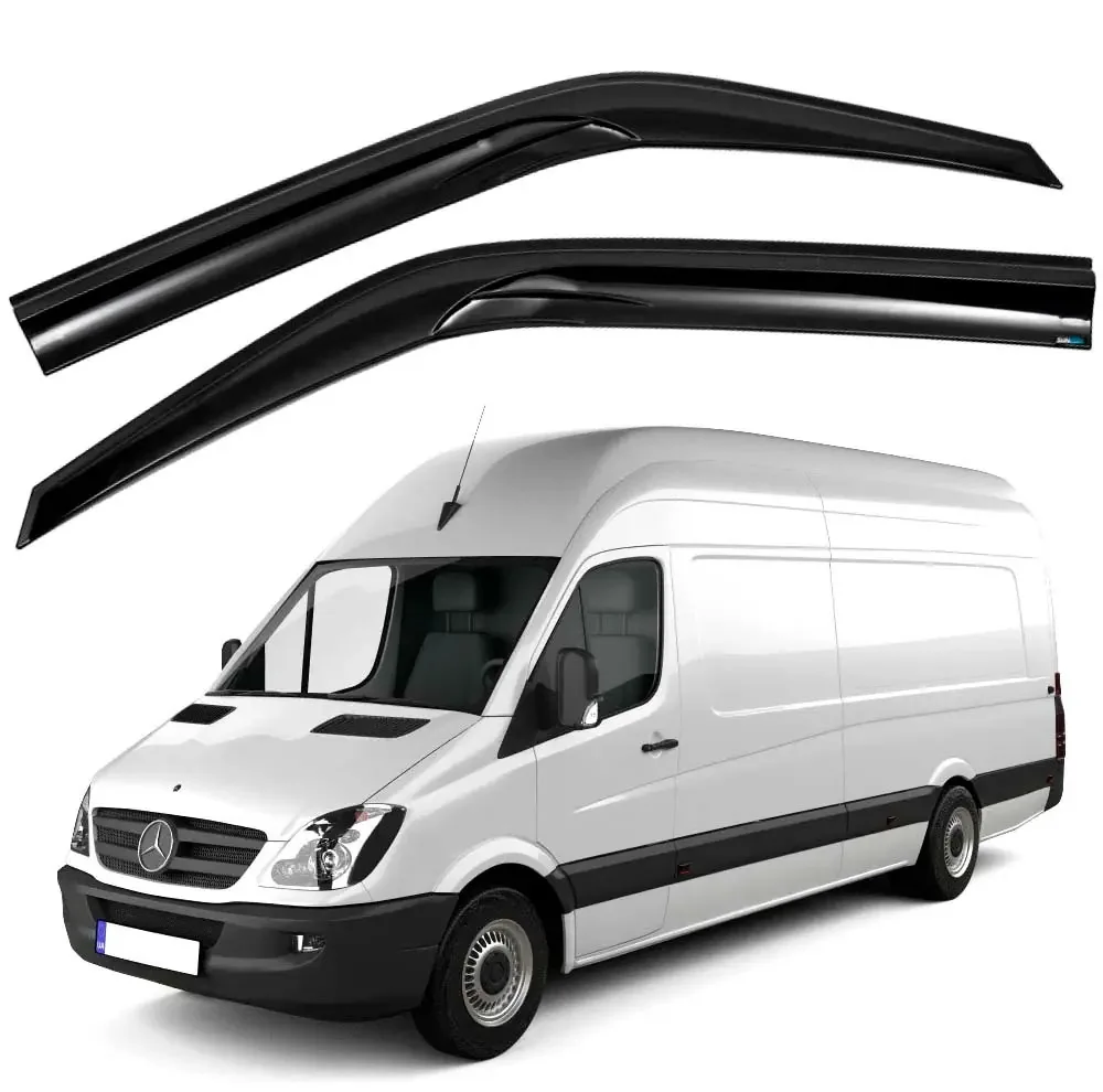 Дефлектори вікон вітровики Mercedes Sprinter W906 / WV Crafter (2006-2018) Дверцята Скотч 3M SunPlex