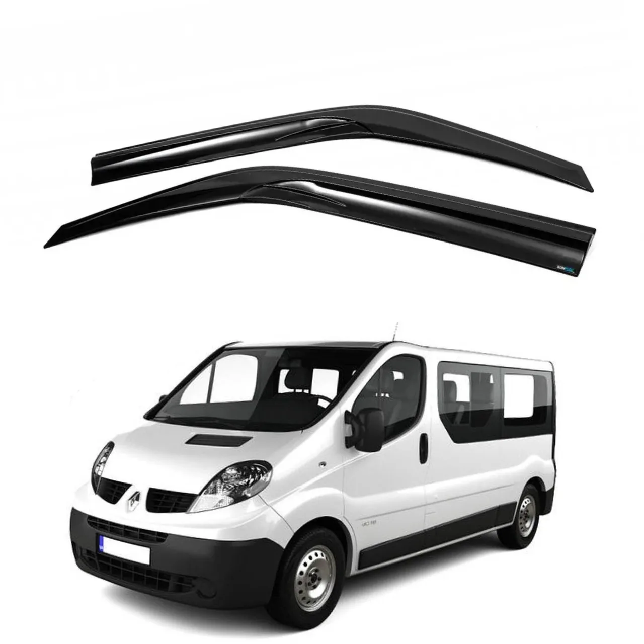 Дефлектори вікон вітровики Renault Trafic / Opel Vivaro / Nissan Primastar (2001-2014) Скотч 3M SunPlex