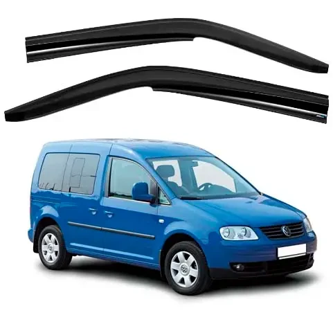Дефлектори вікон вітровики Volkswagen Caddy (2004-2020) перед скотч 3м SunPlex