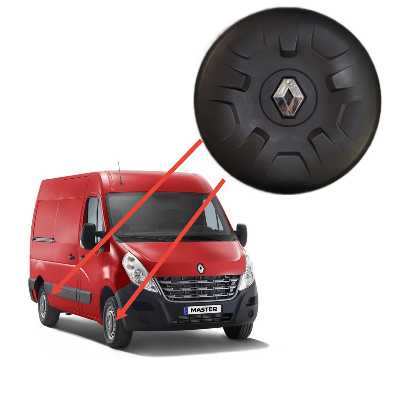Колпак Renault Master 3 (1шт) (2010-2024) R16