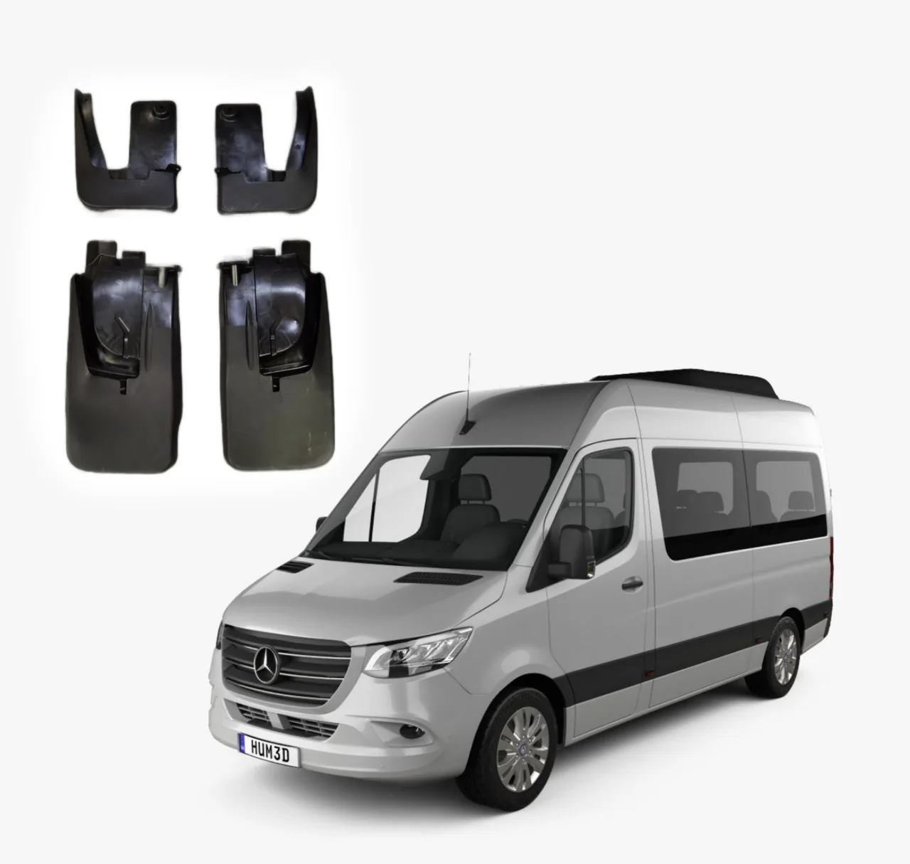 Комплект бризговиков Sprinter W907 (2018-2024) 4шт Licove