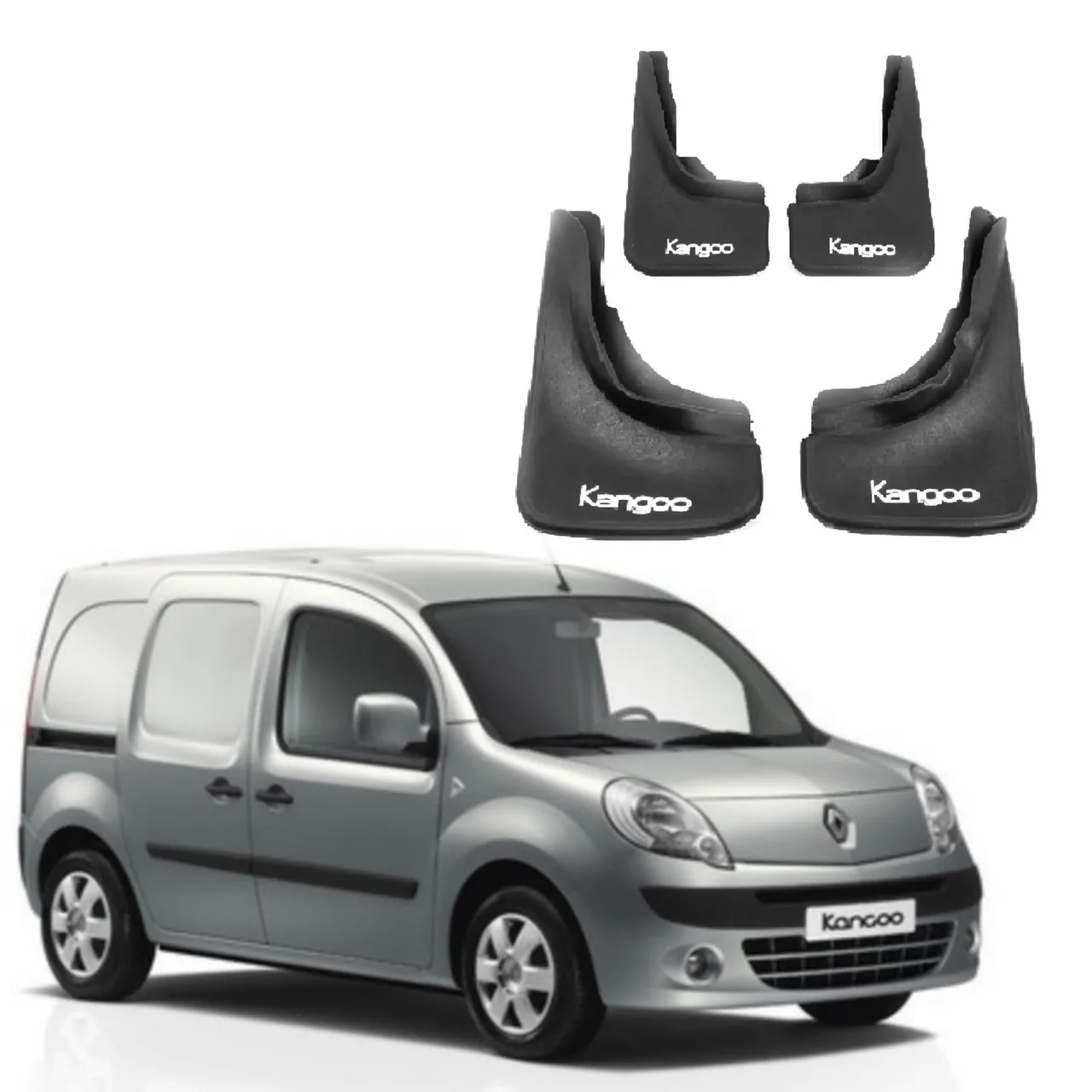 Гумові бризковики Renault Kangoo (2008+) комплект 4шт