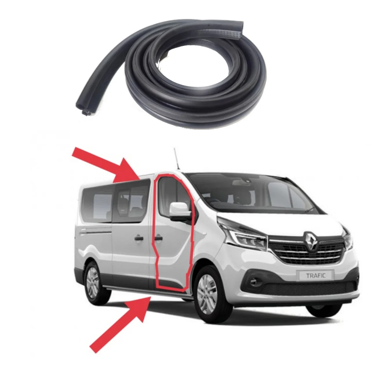 Уплотнитель проёма передней двери Trafik Vivaro Talento 2015+