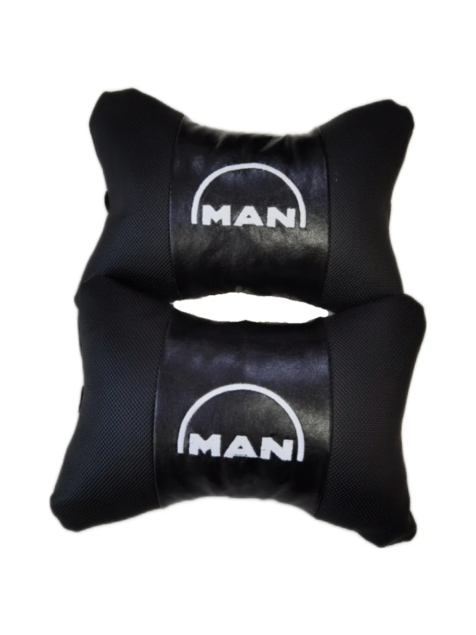 Подушки на подголовники ЭкоКожа MAN 2шт
