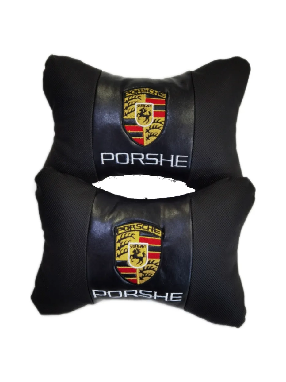 Подушки на подголовники ЭкоКожа Porshe 2шт