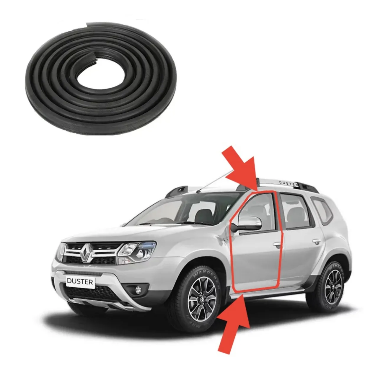 Уплотнитель передней двери Renault Duster / Dacia Duster (2010-2023)