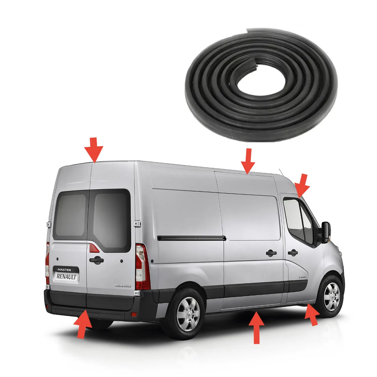 Комплект уплотнителей 4шт Renault Master 3/ Opel Movano (2010-2023)  новый