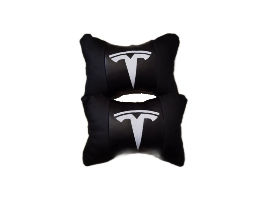 Подушки на підголівники TESLA Екошкіра 2 шт. пари
