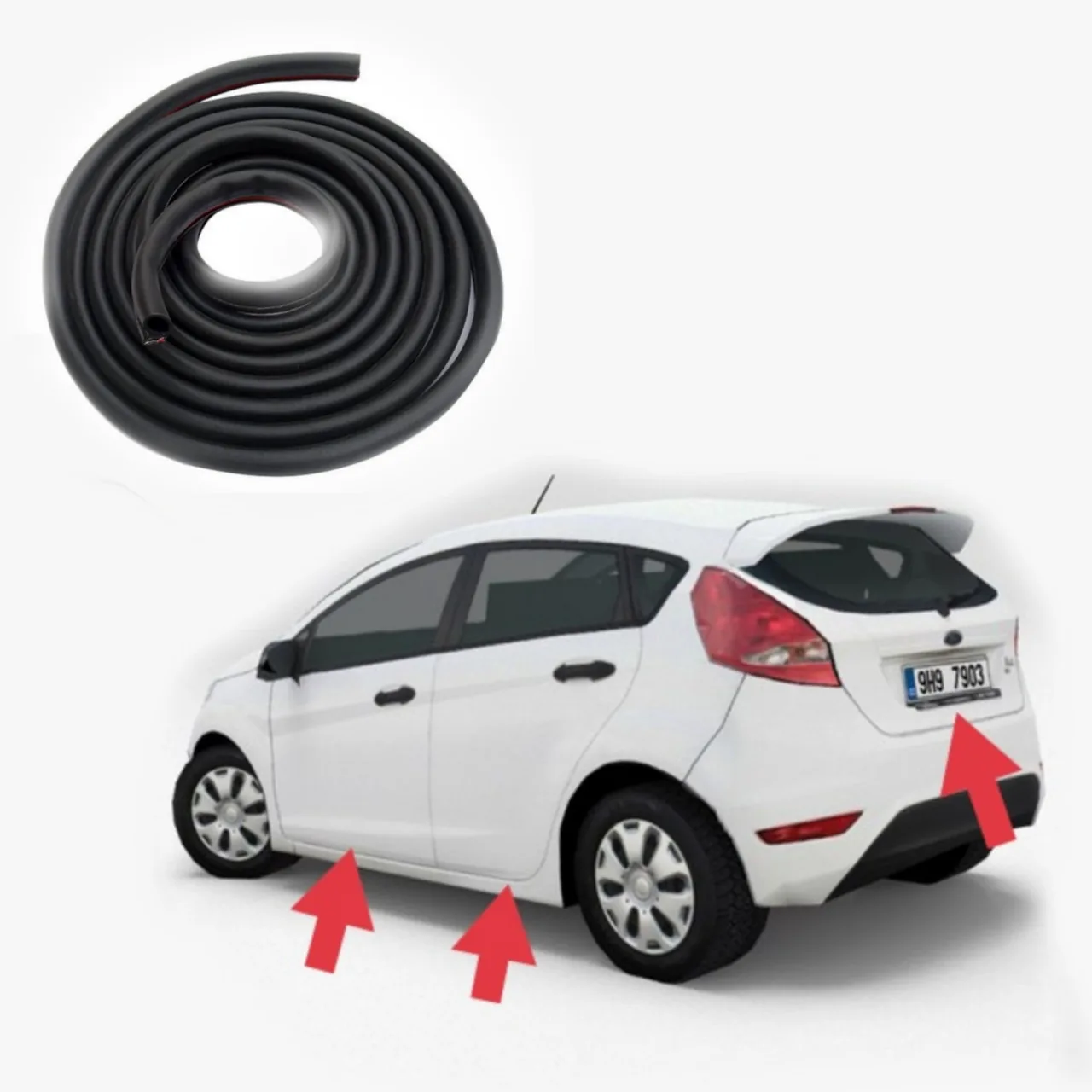Комплект Уплотнителей для Ford Fiesta mk6 (2008-2023) 5шт