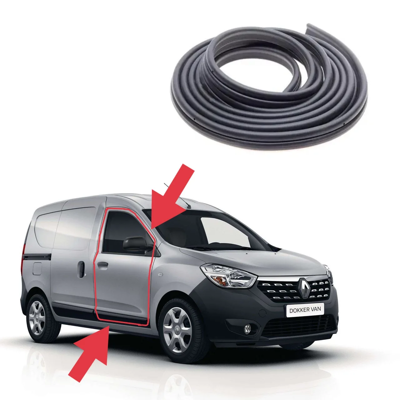 Ущільнювач передньої дверки Dacia / Renault Dokker (2012-2021) новий