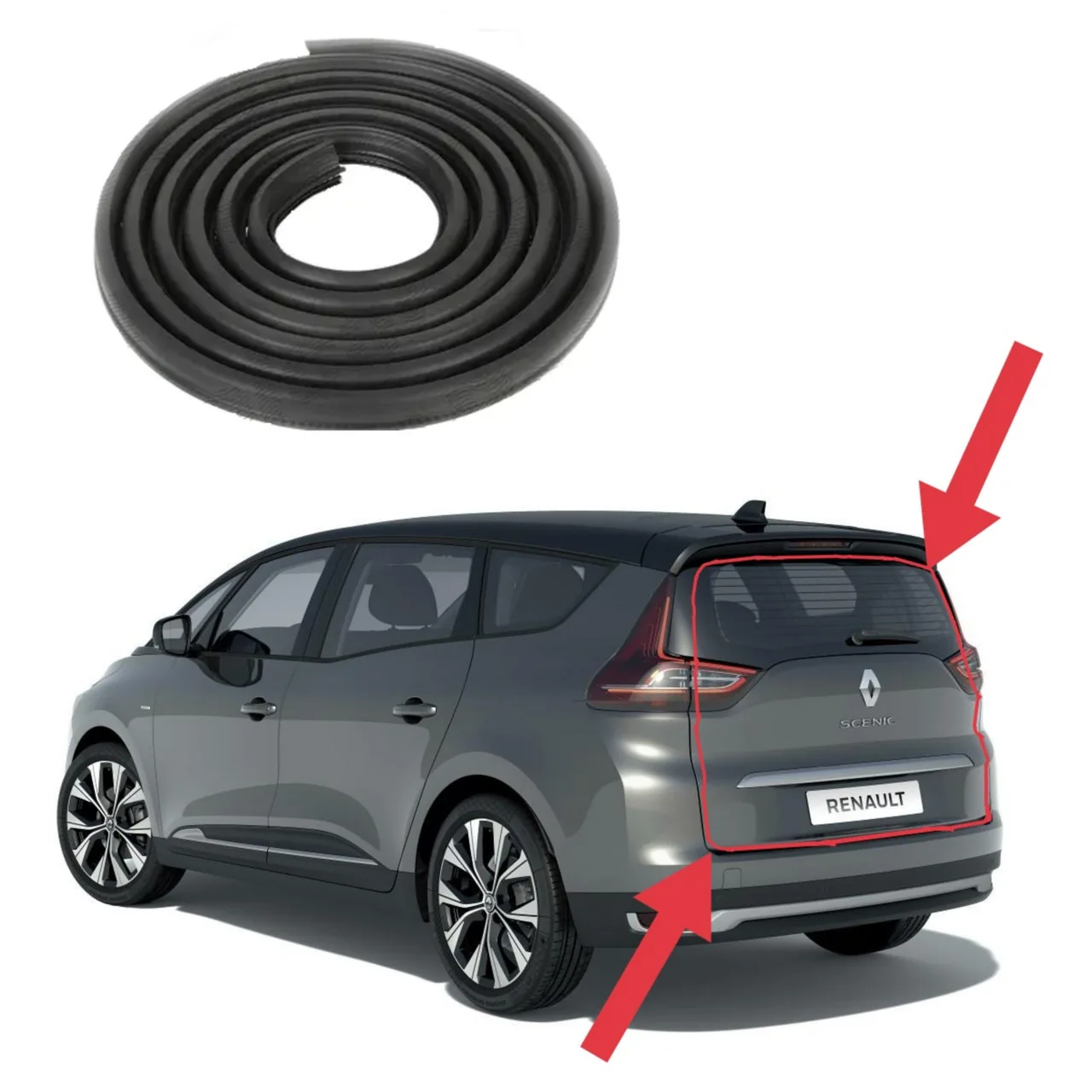 Уплотнитель проёма задней двери ляды Renault Scenic 4 (2016-2022) новый