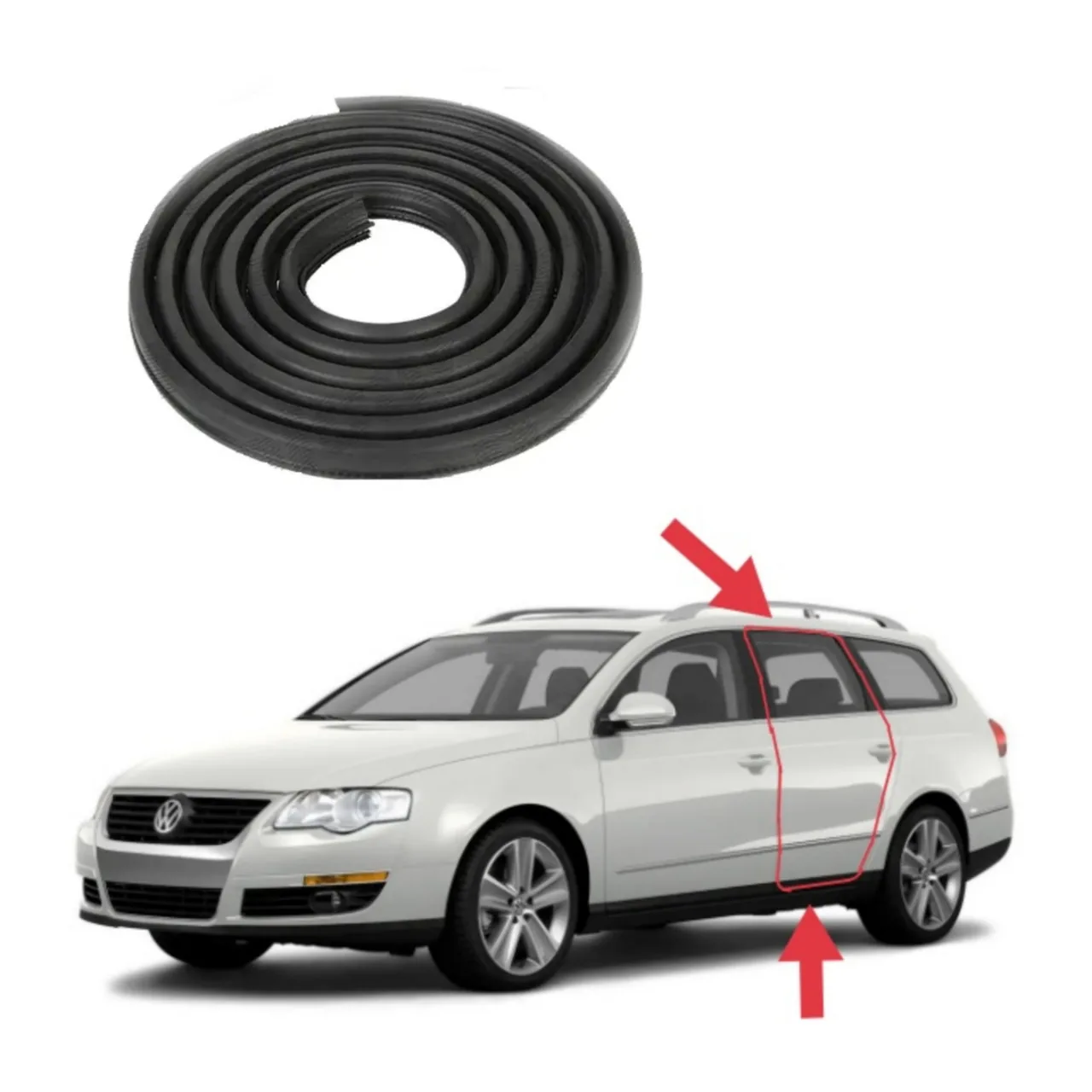 Уплотнитель проёма боковой двери Passat B6 (2005-2010)