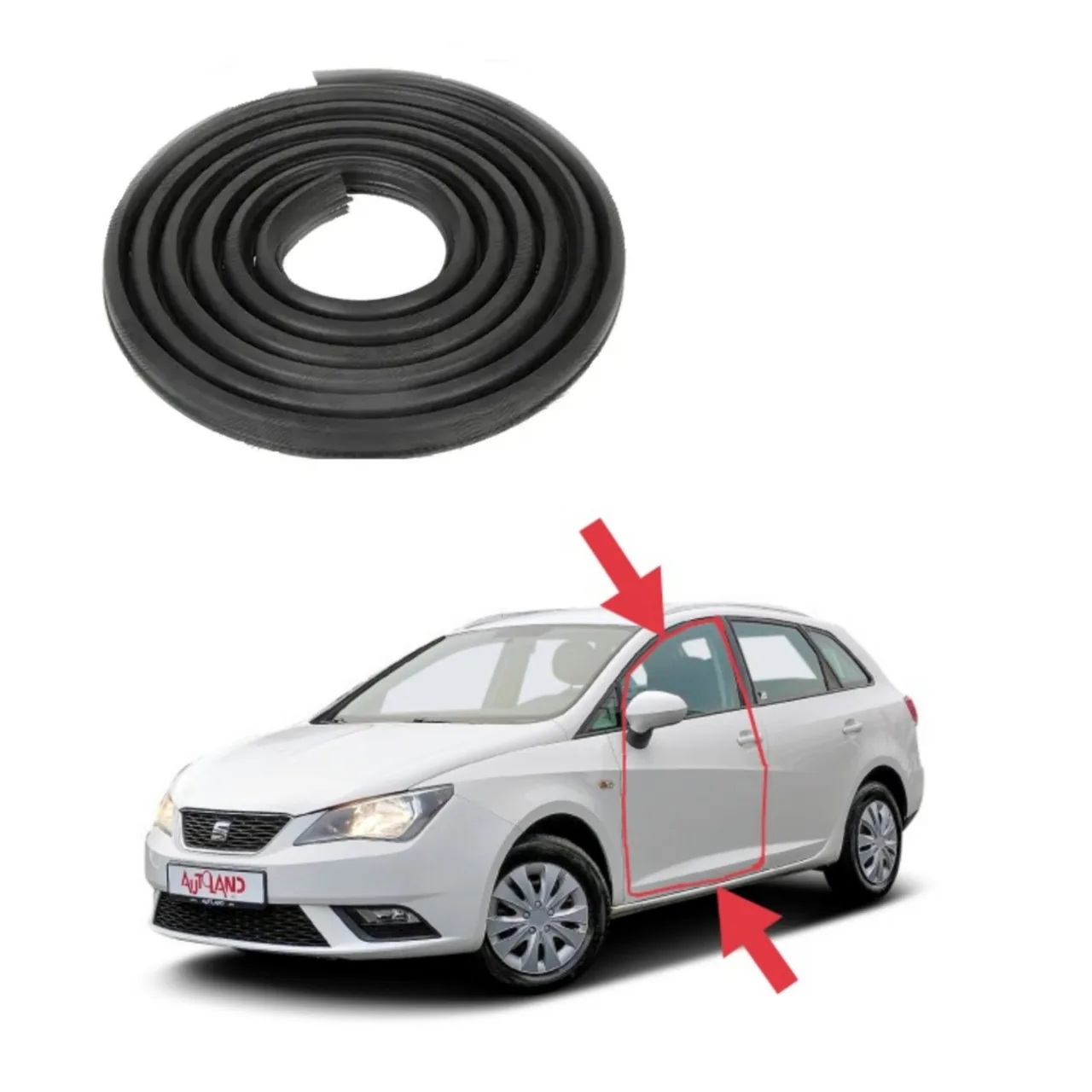 Уплотнитель проёма передней двери Seat Ibiza (2008-2017)