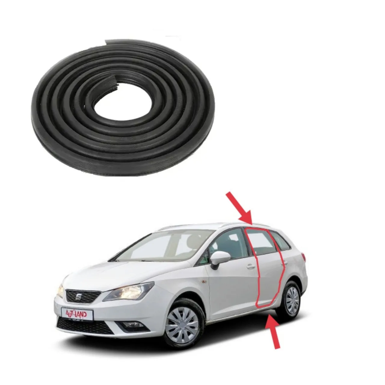 Уплотнитель проёма боковой двери Seat Ibiza (2008-2017)