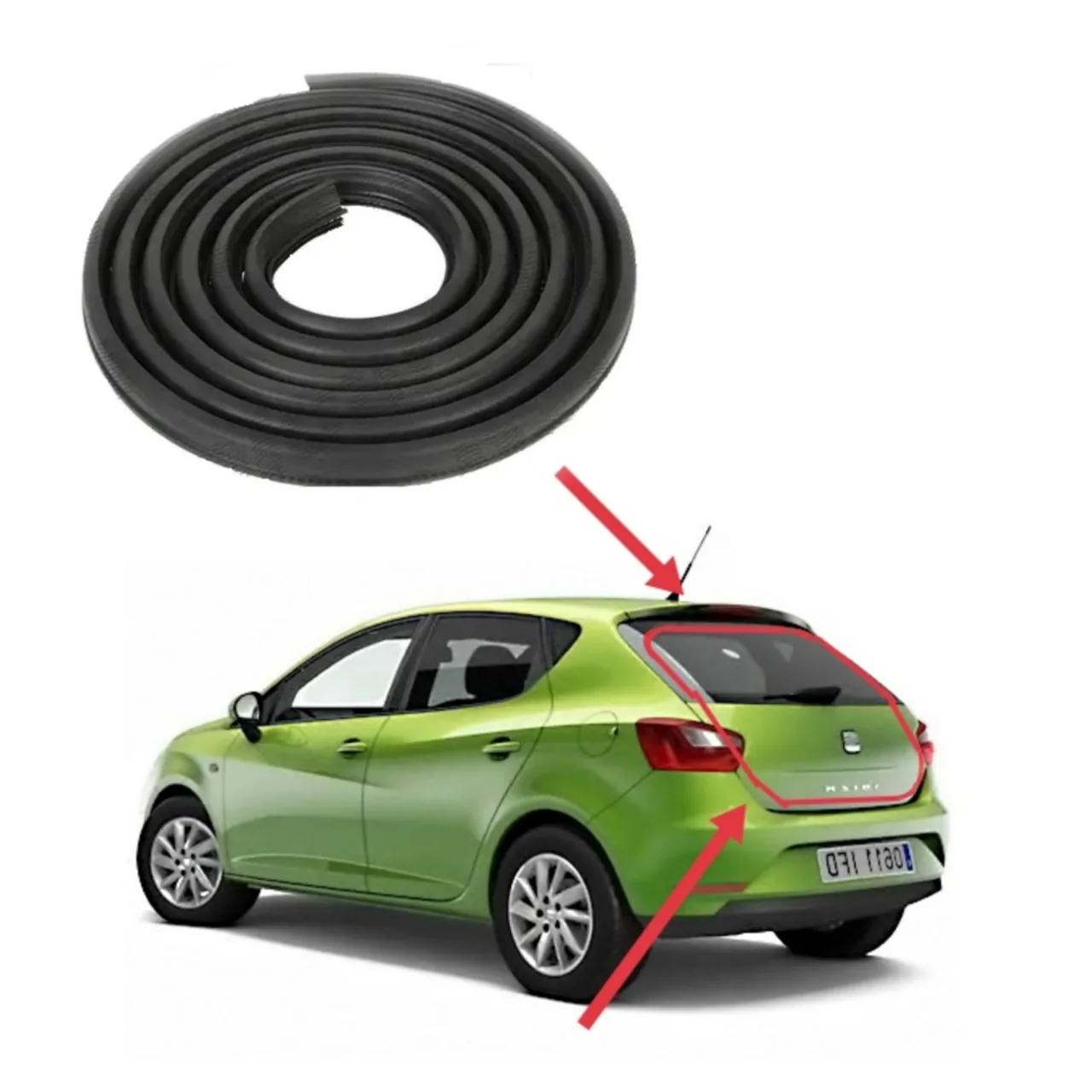Уплотнитель проёма задней двери ляды Seat Ibiza (2008-2017)