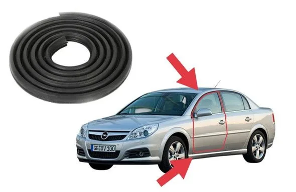 Уплотнитель проёма передней двери водителя Opel Vectra C (2002-2008) без бархатки