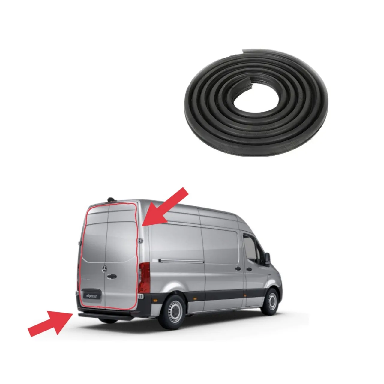Уплотнитель проёма задних дверей Sprinter W907 / 910 (2018-2025)