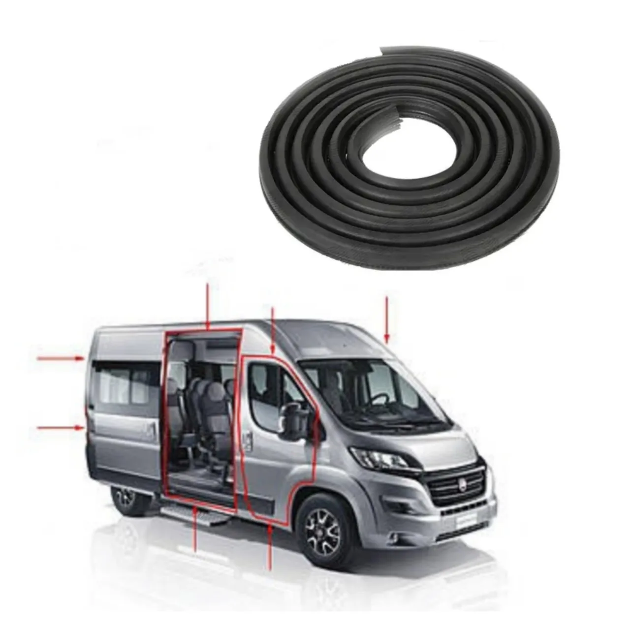 Комплект уплотнителей 4шт Fiat Ducato / Citroen Jumper (2006-2023) новый