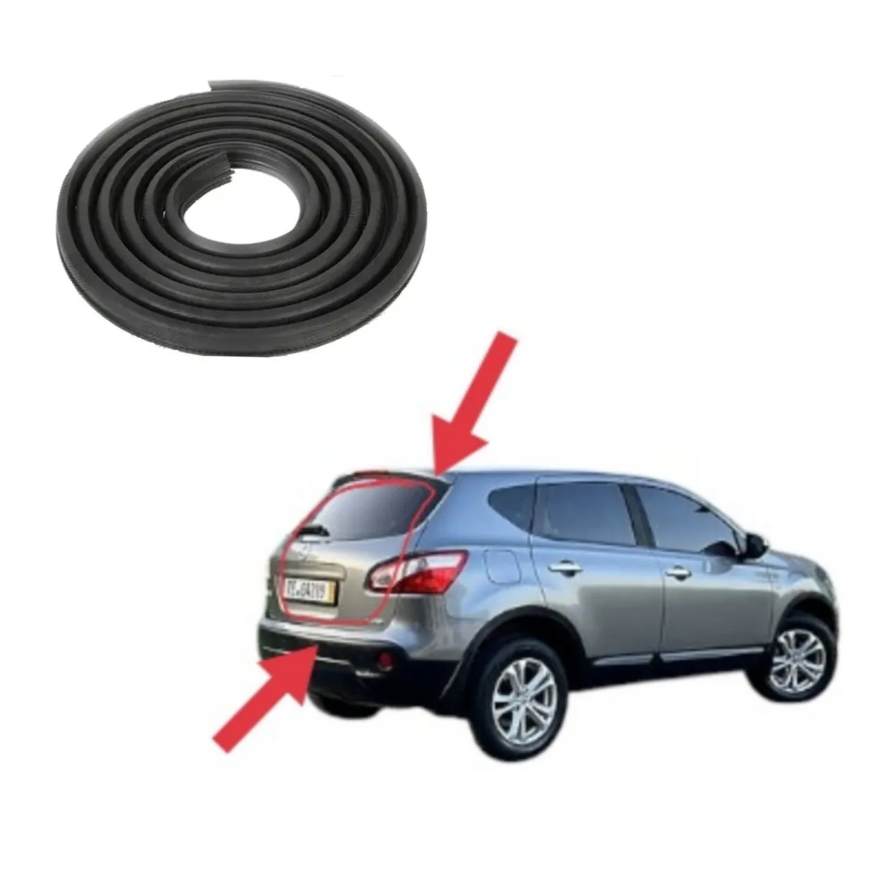 Ущільнювач пройому задньої дверки ляди Nissan Qashqai J10 (2006-2013)
