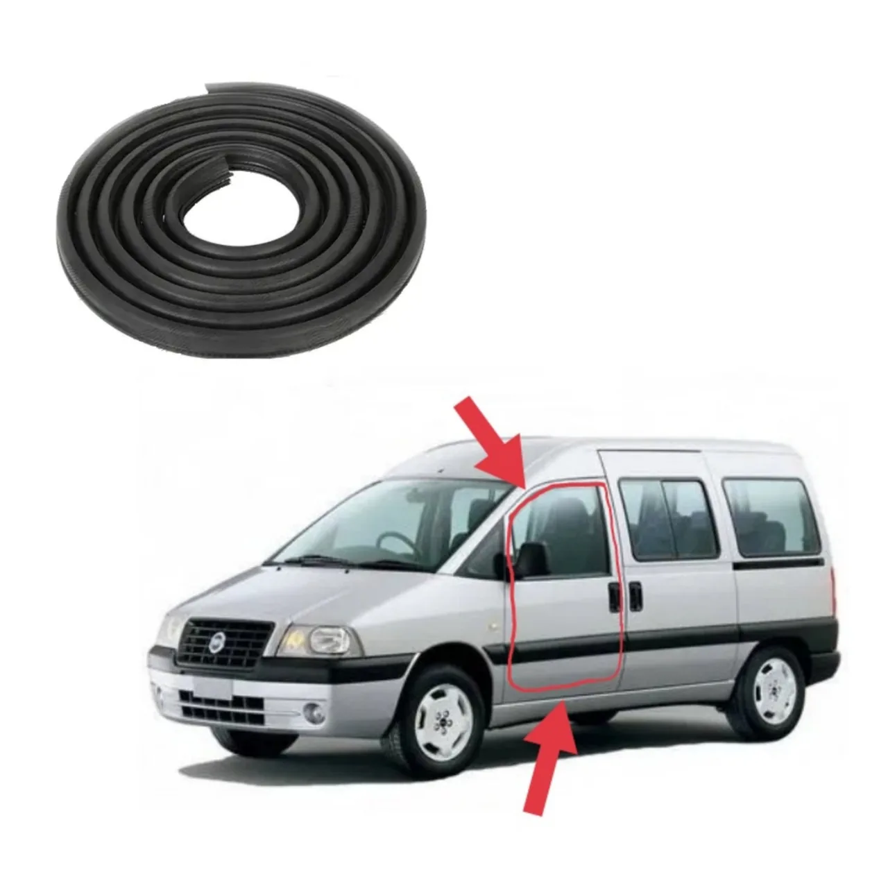 Ущільнювач пройому передньої дверки Fiat Scudo 1 / Citroen Jumpy (1995-2007)