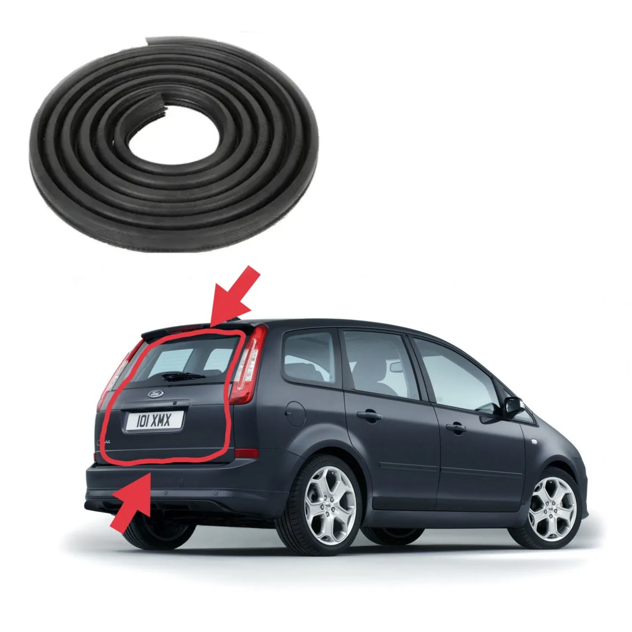 Уплотнитель проёма задней двери ляды Ford C-Max (2003-2010)