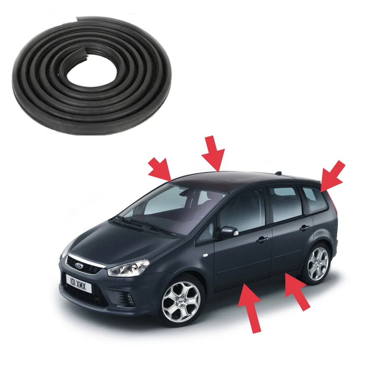 Комплект ущільнювачів 5 шт. Ford C-Max (2003-2010)