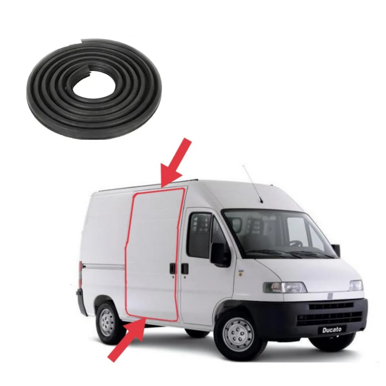 Уплотнитель проёма боковой двери для Fiat Ducato / Peugeot Boxer / Citroen Jumper (1994-2006)