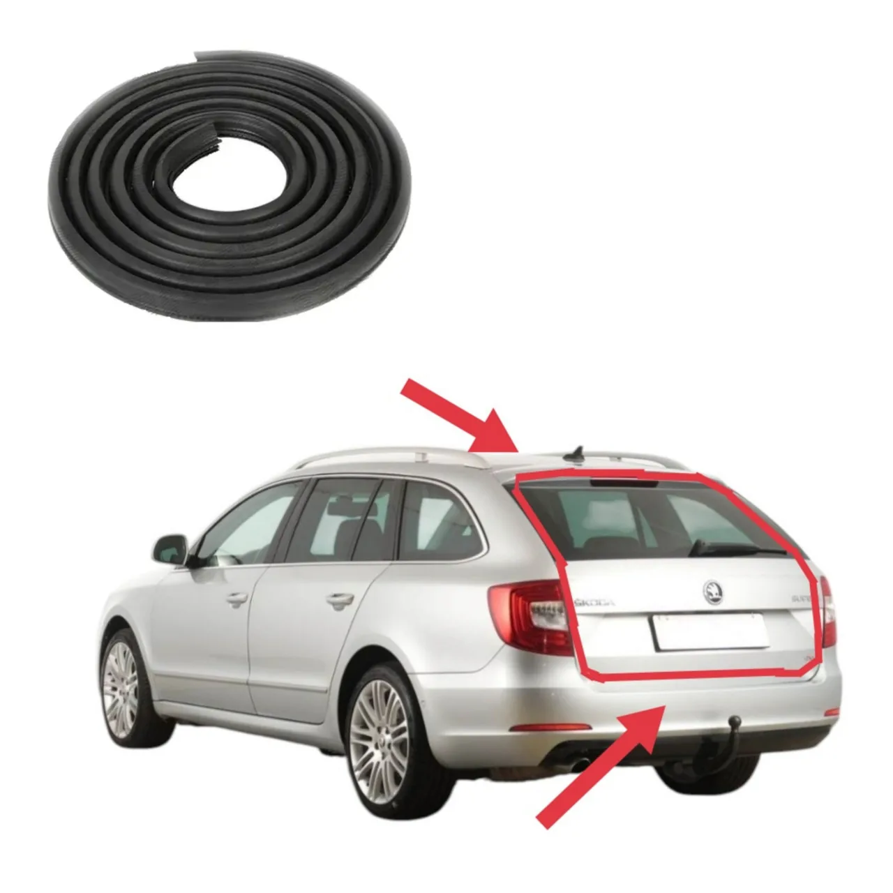 Ущільнювач пройому задньої ляди Skoda SuperB (2008-2015)