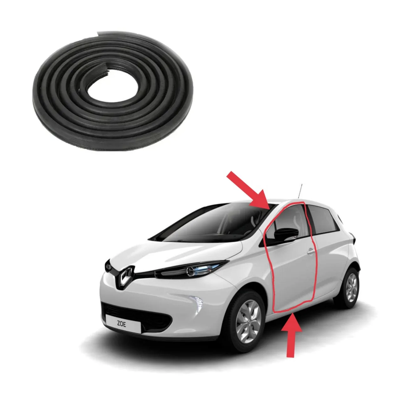 Ущільнювач пройому передньої дверки Renault Zoe (2012-2024)