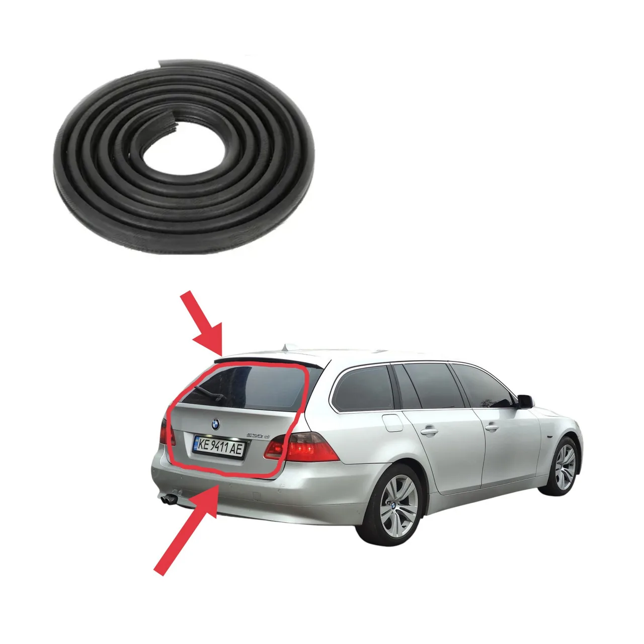 Уплотнитель проёма задней двери ляды BMW 5 E60/61 (2003-2010)