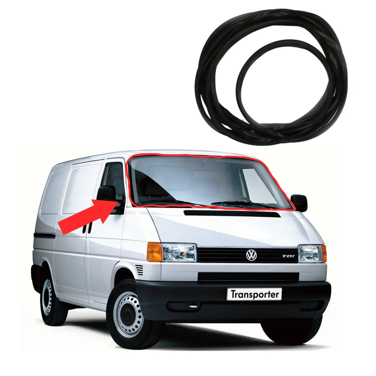 Молдинг лобового стекла WV T4 (1990-2003) новый