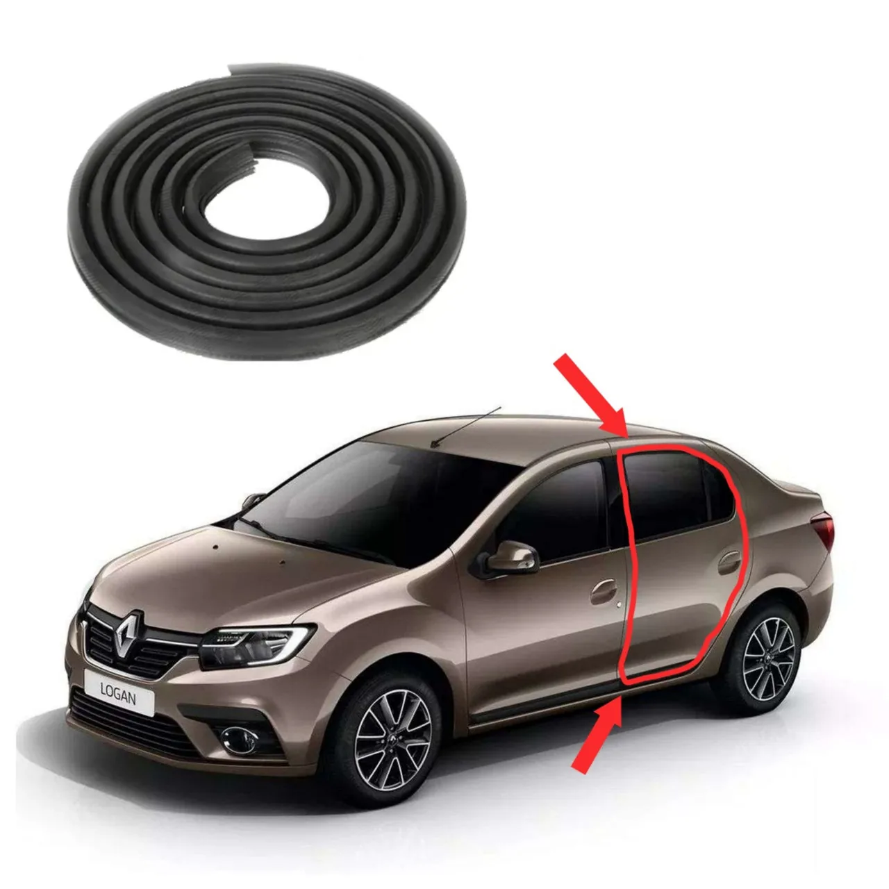 Уплотнитель проёма боковой двери Renault Logan / Dacia Logan 2012-2022