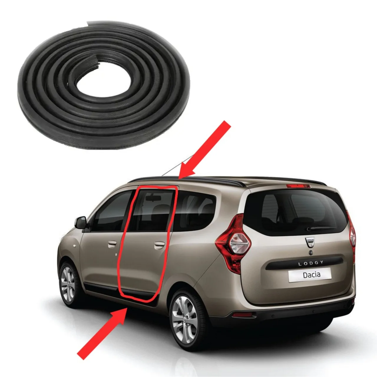 Ущільнювач пройому бокової дверки Renault lodgy (2012-2022)