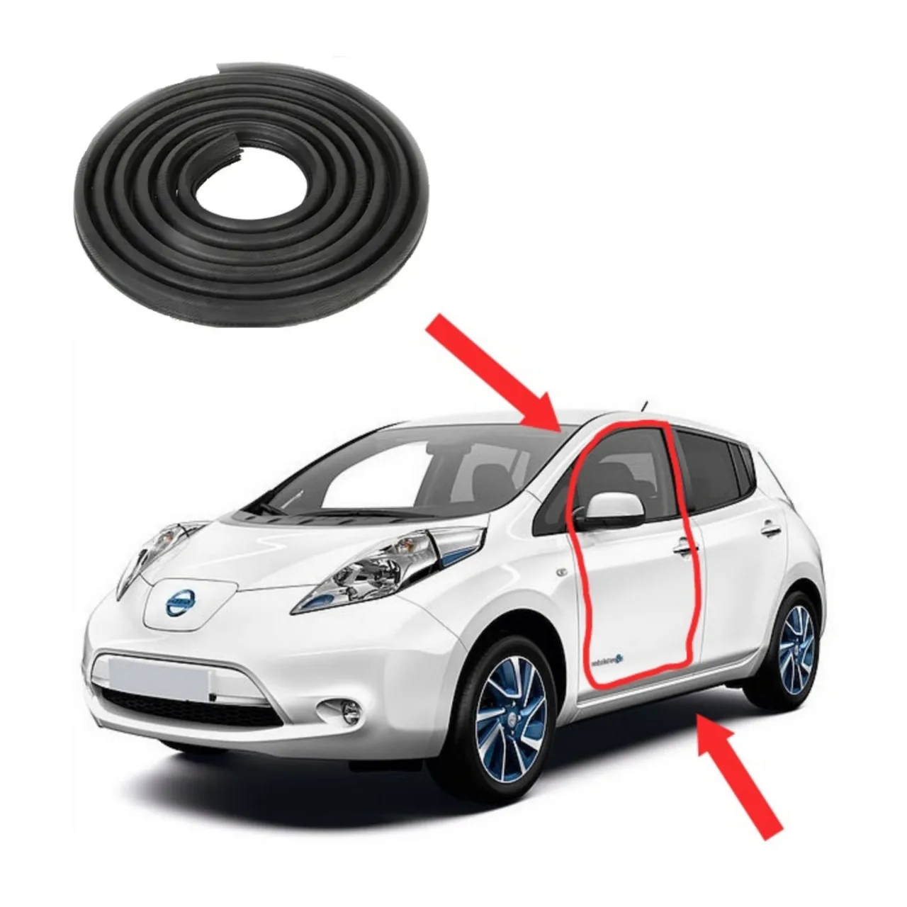 Ущільнювач пройому передньої дверки Nissan leaf 1 (2010-2017)