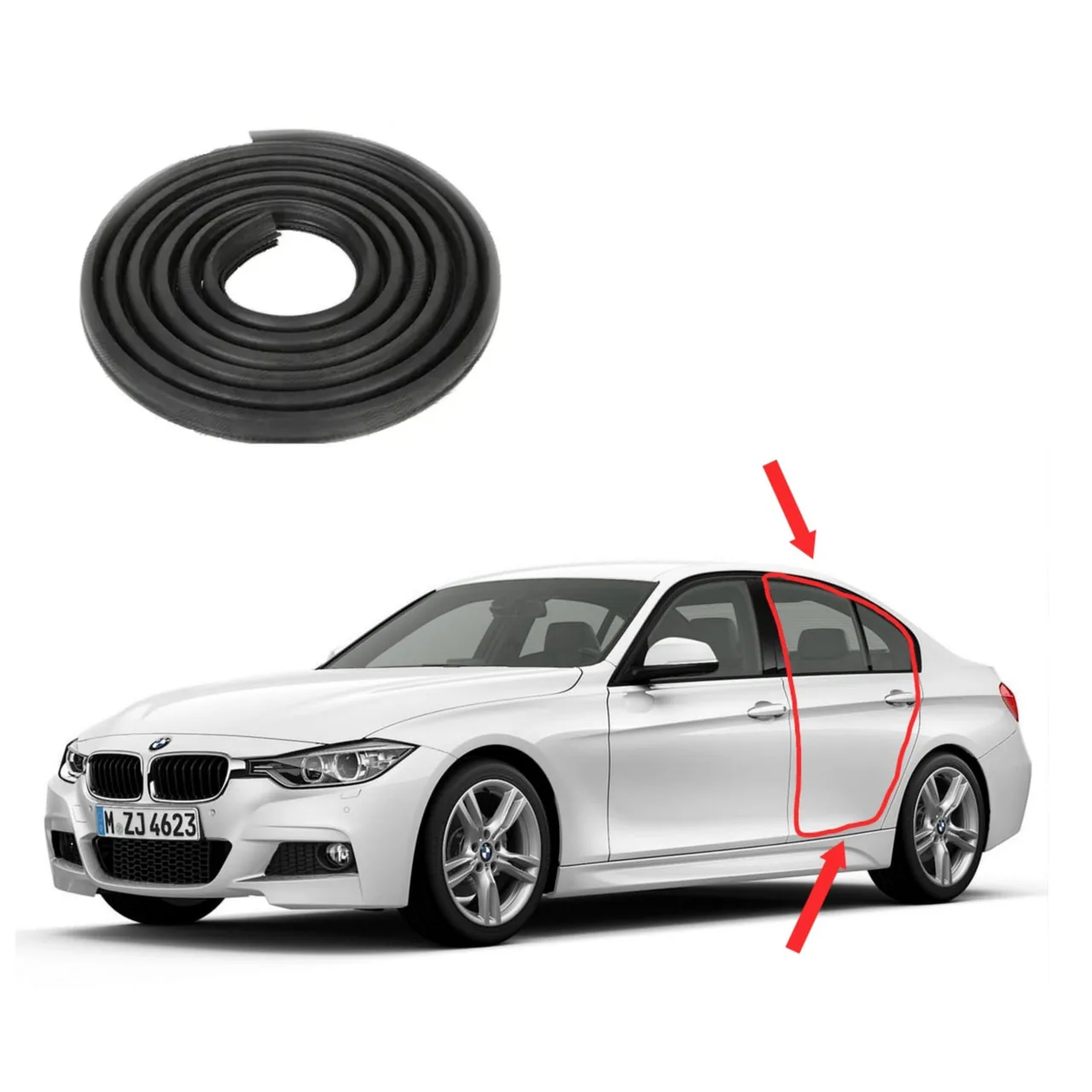 Ущільнювач пройому бокової дверки BMW 3 (2011-2018)