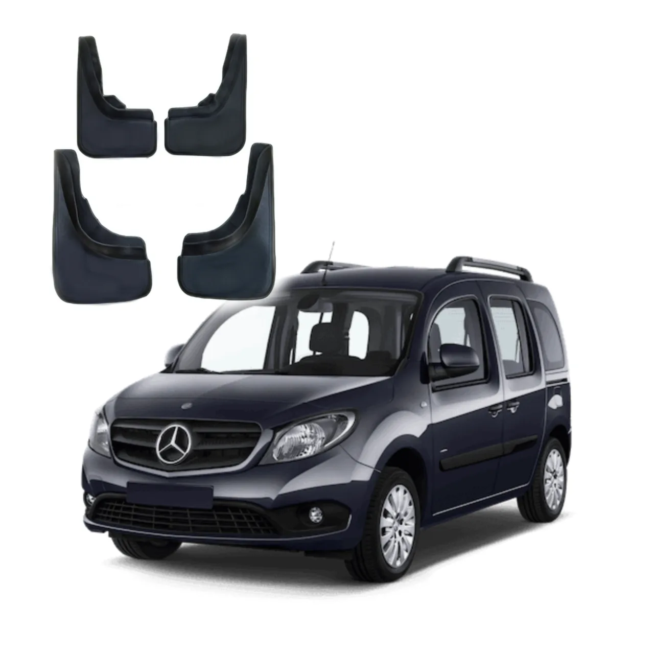 Комплект бризговиків MB Citan (2012-2021) 4 шт. гумові