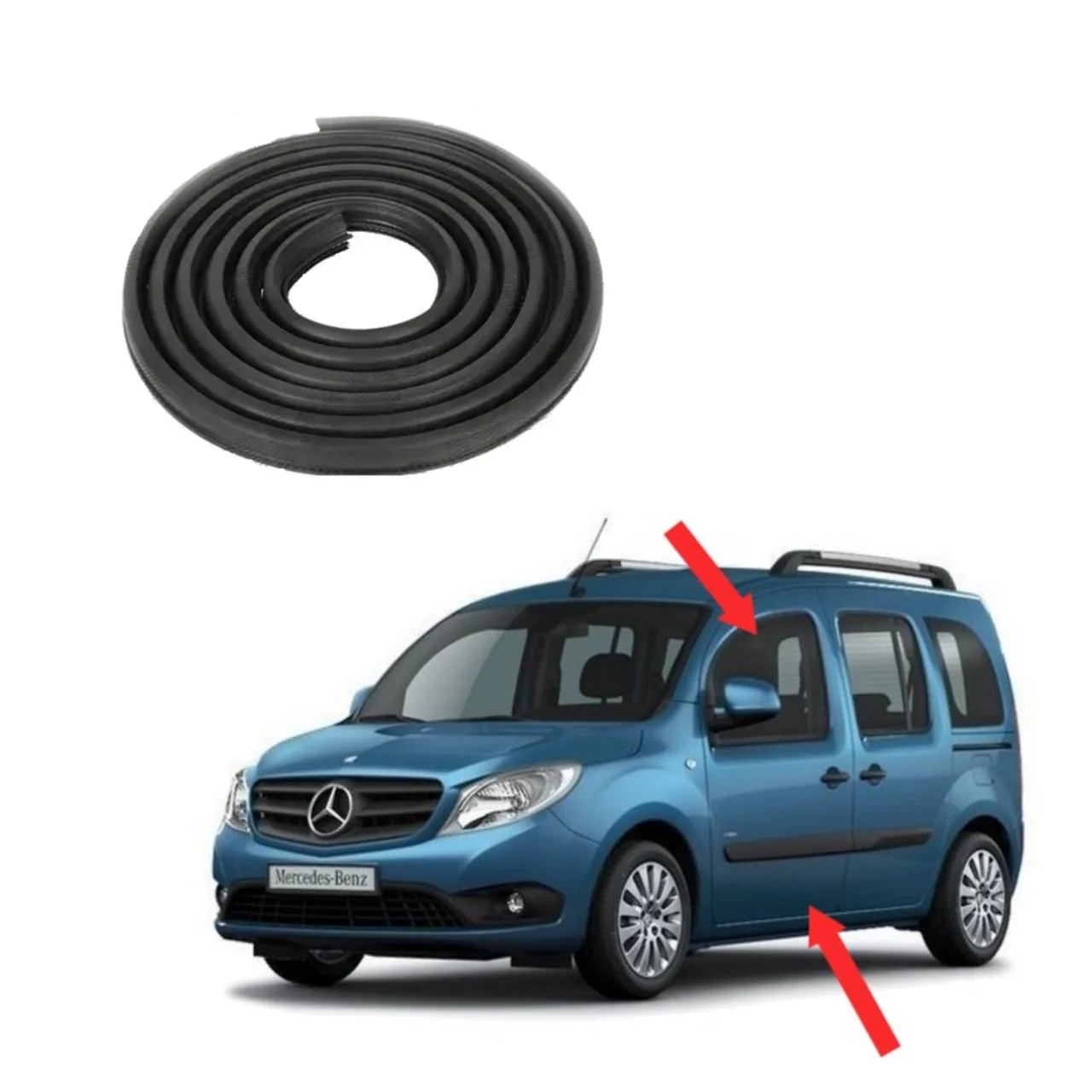 Ущільнювач пройому передньої дверки MB Citan (2012-2021)