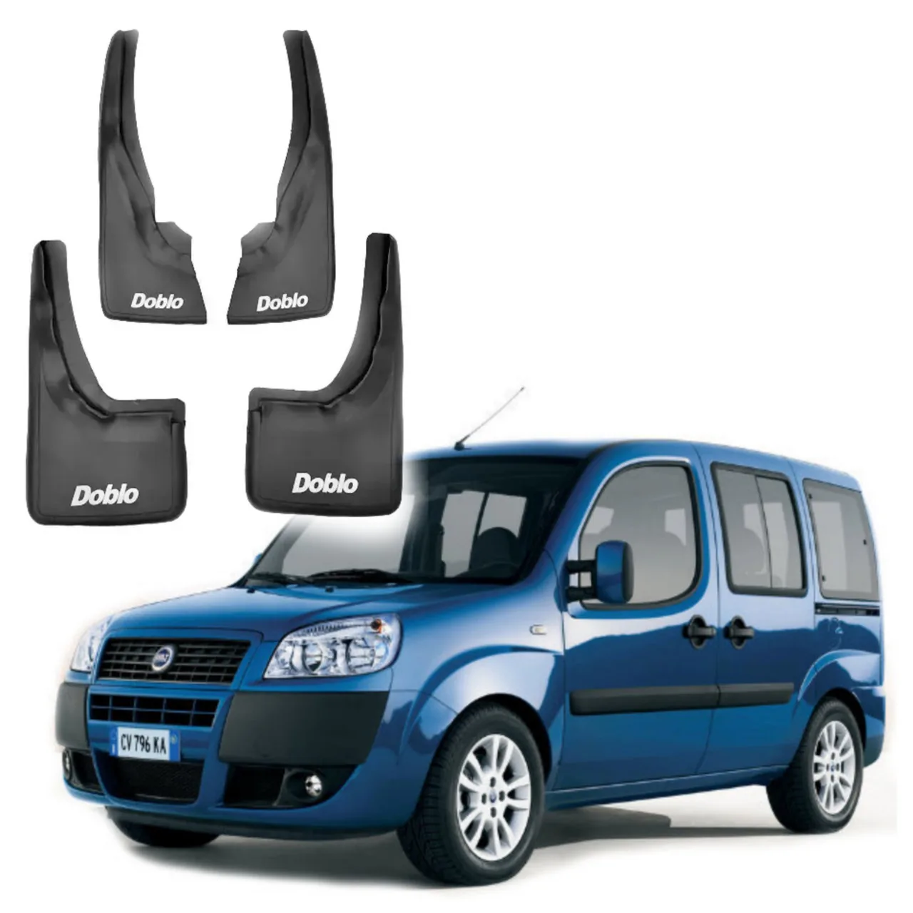 Резиновые Бризговики Fiat Doblo W223 (2000-2011) Турция 4шт