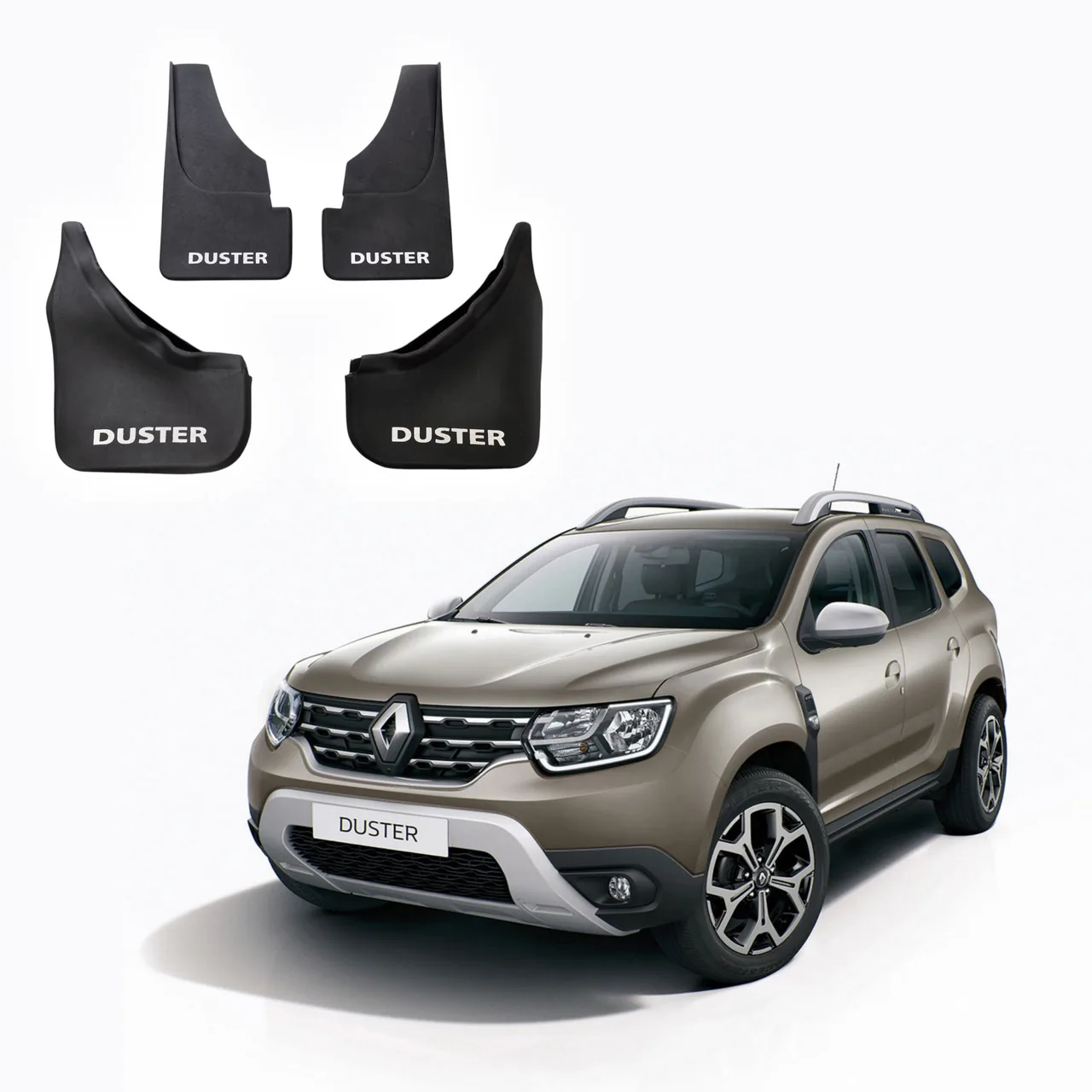 Резиновые бризговики Renault / Dacia Duster (2010-2022) комплект 4шт