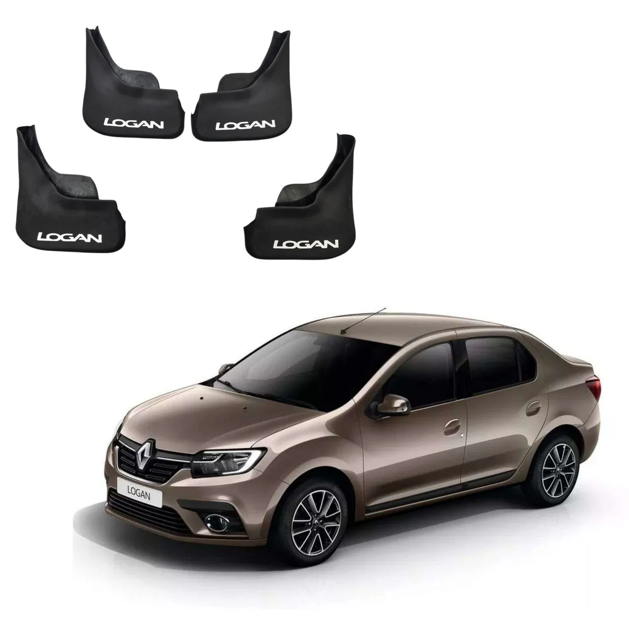Брызговики Renault/Dacia Logan (2012-2020) комплект 4шт